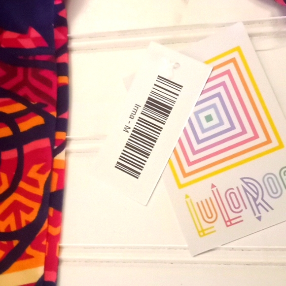 LulaRoe Rose Striped Floral Irma Printed Top - Picture 7 of 12